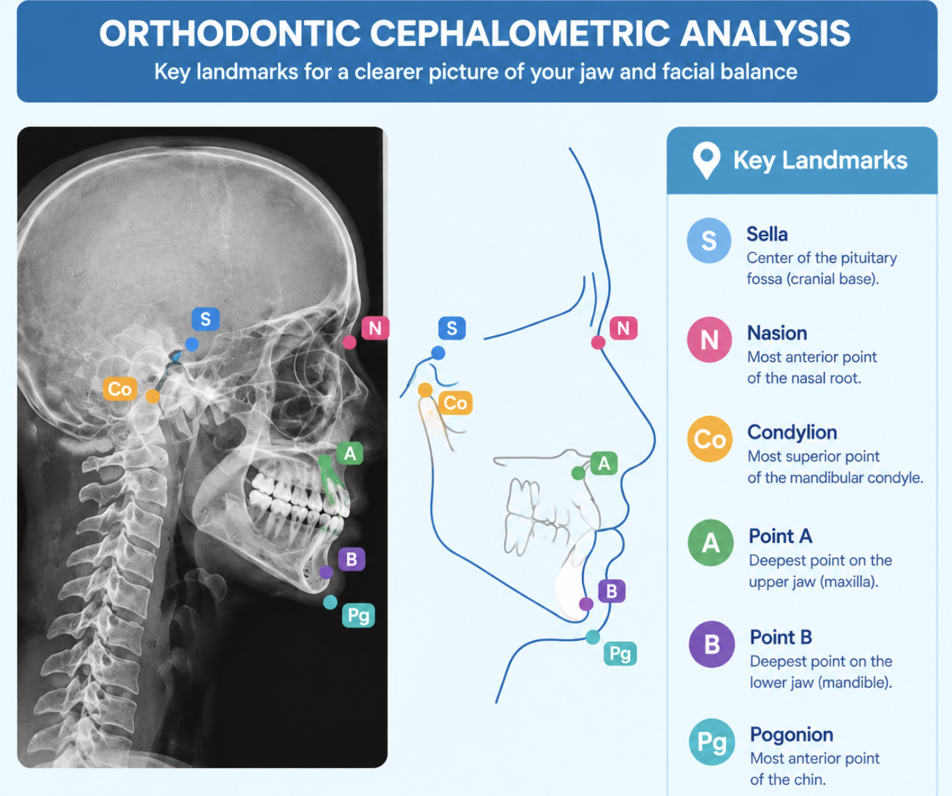 Cephalometric X-ray used for planning Orthodontics in Hialeah.